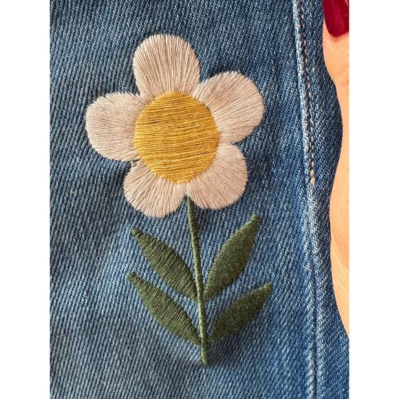 Mother the weekender raw hem jeans in gold rush size 25 - Picture 12 of 12